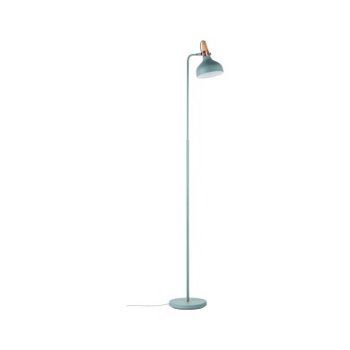 Lampadaire Neordic Juna 20W MAX E14 Vert satiné, Cuivre, Bois Paulmann 79654