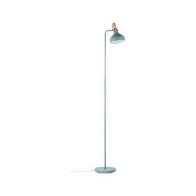 Lampadaire Neordic Juna 20W MAX E14 Vert satiné, Cuivre, Bois Paulmann 79654