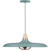 Suspension Neordic Juna 20W MAX E27 Vert satiné, Cuivre, Bois Paulmann 79655