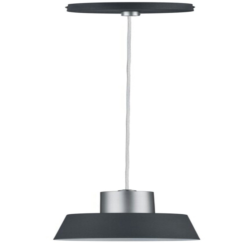 Suspension Neordic Haldar 20W MAX E14 Gris foncé, Chrome mat Paulmann 79691
