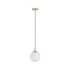 Suspension Neordic Menja 20W MAX E27 Blanc, Laiton brossé Paulmann 79733
