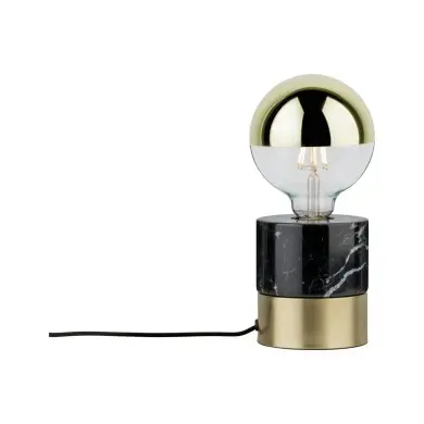 Lampe Neordic Vala 20W MAX E27 Laiton brossé, Marbre Paulmann 79742