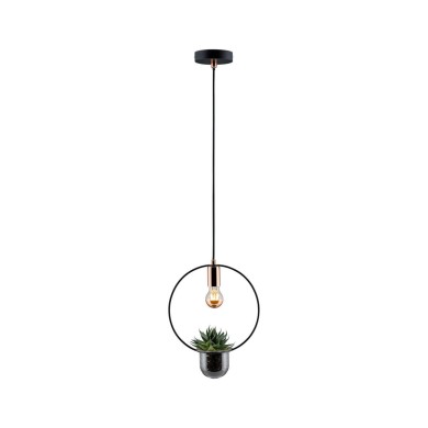 Suspension Neordic Tasja 20W MAX E27 Noir, Cuivre Paulmann 79748