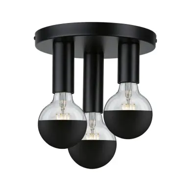 Plafonnier Neordic Skogen 3x20W MAX E27 Noir Paulmann 79761