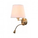 Applique Murale CAICOS Laiton antique E27 + LED 1x3W