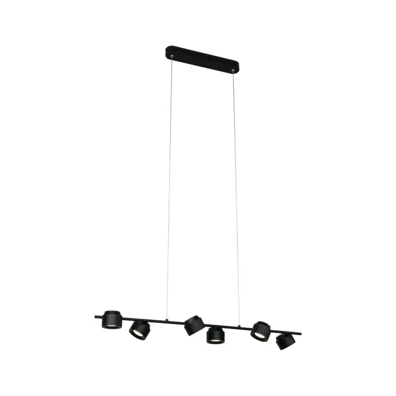 Suspension Puric Pane 6x4,5W Noir PAU_79773 79773 Suspension Puric Pane 6x4,5W Noir Paulmann 79773