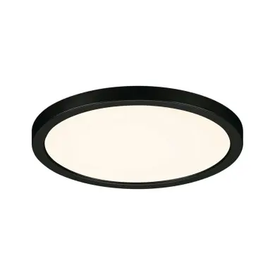 Plafonnier Salle de Bain Areo 13W Noir Rond 3000K dimmable Paulmann 79964