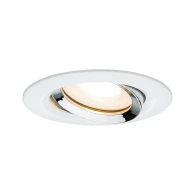 Spot Nova Plus 7W GU10 Blanc dépoli, Chrome D9,3 Paulmann 92903