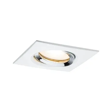 Spot Nova Plus 7W GU10 Blanc dépoli, Chrome Paulmann 92904
