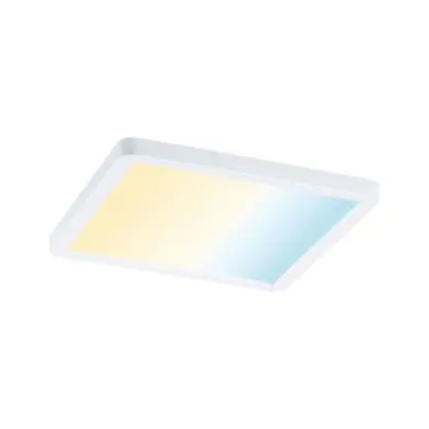 Plafonnier Salle de Bain Areo 13W Blanc Carré 3000 - 6500K Paulmann 93047