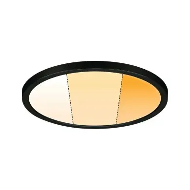 Plafonnier Salle de Bain Areo 16W Noir D23 PAU_93102 93102 Plafonnier Salle de Bain Areo 16W Noir D23 Paulmann 93102