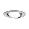 Spot Nova 6,5W GU10 Acier brossé Rond 2700K Paulmann 93428