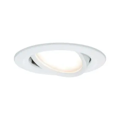 Spot Nova 6W Coin Blanc dépoli Rond 2700K Paulmann 93448