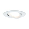 Spot Nova 6W Coin Blanc dépoli Rond 2700K Paulmann 93448