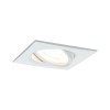 Spot Nova 6W Coin Blanc dépoli Carré 2700K Paulmann 93453