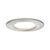 Spot Salle de Bain Nova 6W Coin Acier brossé Rond 2700K Paulmann 93457