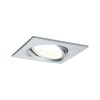 Spot Nova 6,5W GU10 Alu tourné Carré 2700K dimmable Paulmann 93473