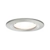 Spot Salle de Bain Nova 6,5W GU10 Acier brossé Rond 2700K dimmable Paulmann 93475