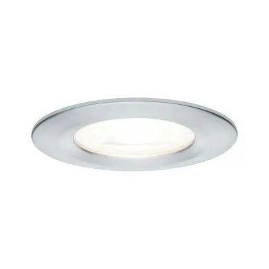 Spot Salle de Bain Nova 6,5W GU10 Alu tourné Rond 2700K dimmable Paulmann 93479