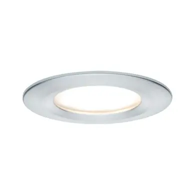 Spot Salle de Bain Nova 6W Coin Alu tourné Rond 2700K dimmable Paulmann 93497