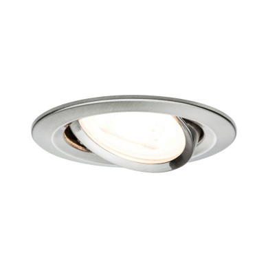 Spot Nova 35W MAX GU10 Acier brossé D8,4 Paulmann 93641