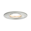 Spot Nova Plus 6W Coin Acier brossé D7,8 Paulmann 93882