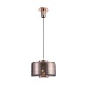 Suspension JARRAS Or E27 1x40W Verre rose 198cm MANTRA 6190