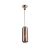 Suspension JARRAS Or E27 1x40W Verre rose 220cm MANTRA 6196