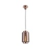 Suspension JARRAS Or E27 1x40W Verre rose 195cm MANTRA 6199