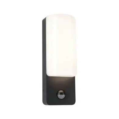 Applique Extérieur Bonnie 8,5W Anthracite 3000K détecteur mouvement crépusculaire Paulmann 94851