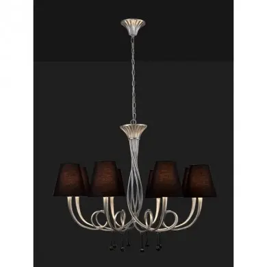 Suspension PAOLA Argenté 8x40W MANTRA 6207