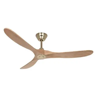 Ventilateur Plafonnier Reversible Genuino 152cm Laiton Chêne CASAFAN 315235