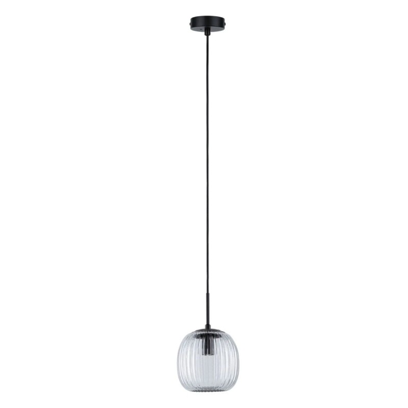 Suspension Salle de Bain Ruya 20W MAX E14 Verre, Noir mat Paulmann 71147