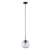 Suspension Salle de Bain Ruya 20W MAX E14 Verre, Noir mat Paulmann 71147