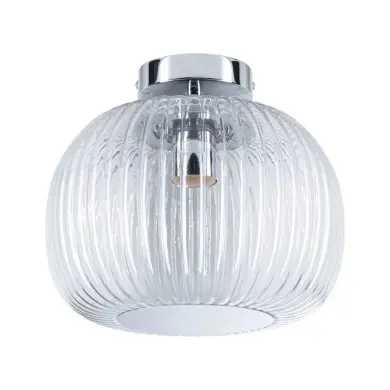 Plafonnier Salle de Bain Ruya 60W MAX E27 Verre, Chrome Paulmann 71142