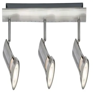 Plafonnier Teja 3x10W MAX GU10 Nickel satiné Paulmann 66700