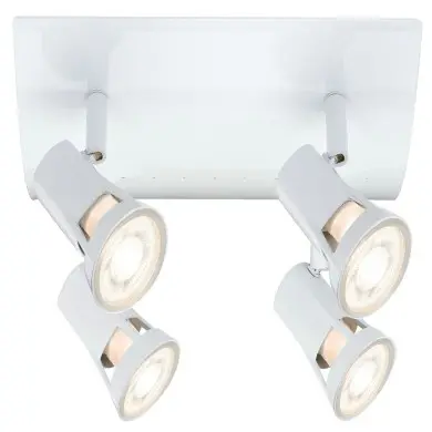 Plafonnier Teja 4x10W MAX GU10 Blanc Paulmann 66705