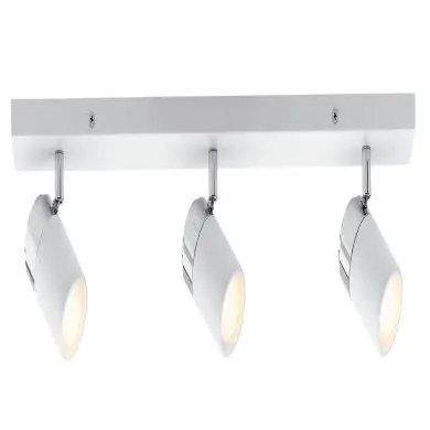 Plafonnier Salle de Bain Zyli 3x10W MAX GU10 Blanc, Chrome Paulmann 66713