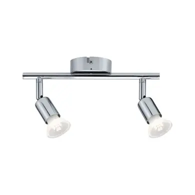 Plafonnier Salle de Bain Carolina 2x10W MAX GU10 Chrome PAU_66748 66748 Plafonnier Salle de Bain Carolina 2x10W MAX GU10 Chrome Paulmann 66748