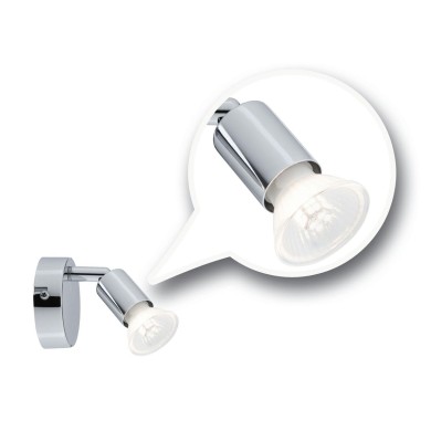 Applique Salle de Bain Carolina 10W MAX GU10 Chrome Paulmann 66749