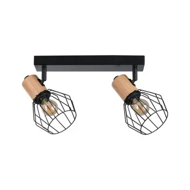 Plafonnier Lanka 2x20W MAX E14 Noir Paulmann 66767