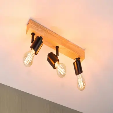 Plafonnier Arvid 3x20W MAX E27 Noir Paulmann 66772