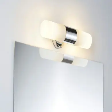 Éclairage de miroir Salle de Bain Lenia 2x20W MAX E14 Chrome, Opaque Paulmann 70350