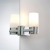 Éclairage de miroir Salle de Bain Gemini 2x20W MAX E14 Chrome, Satiné Paulmann 70354