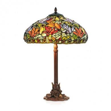 Lampe Tiffany MULTIFLORA 2xE27 H61 MYTIFFANY KT2401+P1257