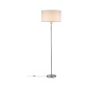 Lampadaire Tessa 60W MAX E27 Crème, Acier brossé Paulmann 70922