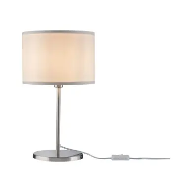 Lampe Tessa 40W MAX E14 Crème, Acier brossé Paulmann 70923