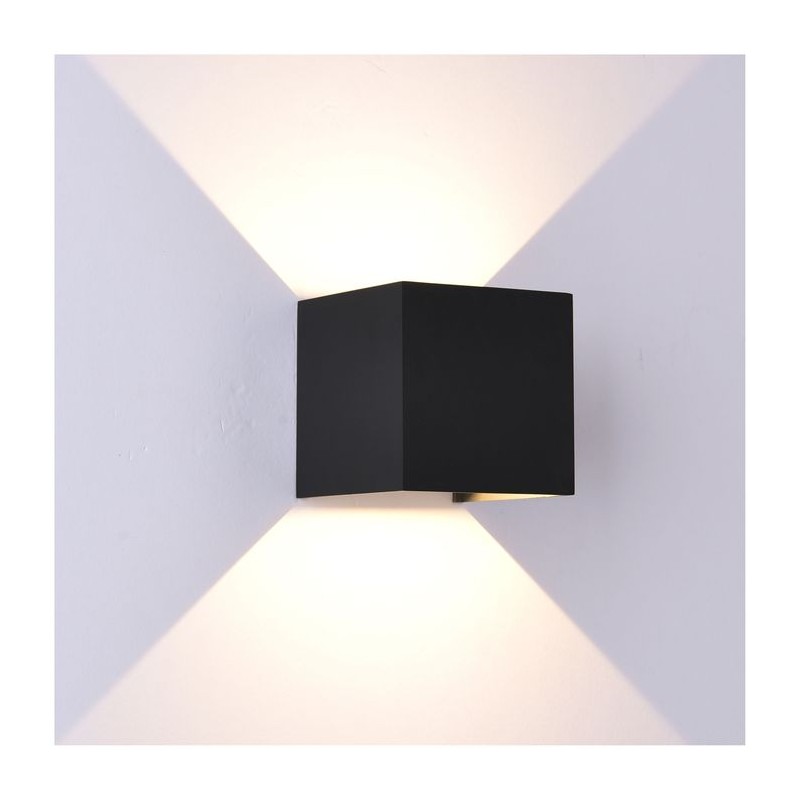 Applique extérieure DAVOS LED Intégrée 12W Sable Noir MANTRA 6524