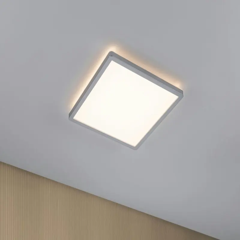 Plafonnier Atria Shine 16W Chrome mat Carré 3000K PAU_70994 70994 Plafonnier Atria Shine 16W Chrome mat Carré 3000K Paulmann 70994