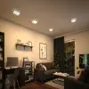 Plafonnier Atria Shine 11,2W Noir Carré 3000K Paulmann 71000